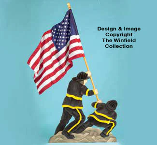Fireman Flag Holder Woodcraft Pattern