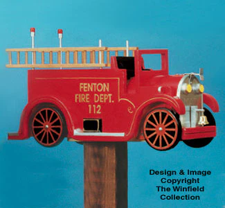 Firetruck Mailbox Woodcraft Pattern