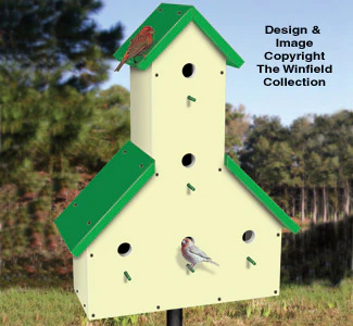 Five Room Birdhouse Pattern
