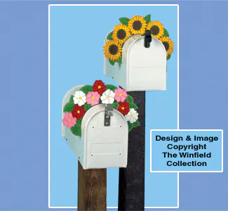 Floral  Mailbox Toppers Woodcraft Pattern(F)