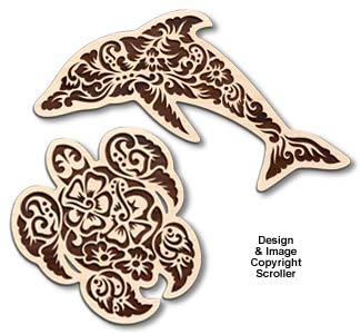 Floral Sea Life Wall Art Patterns - Downloadable