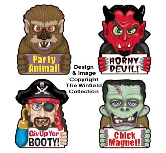 Fun Halloween Car Magnet Set