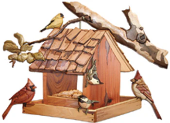 Gathering Place Birdfeeder Intarsia Project Pattern
