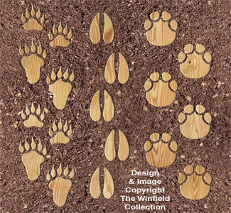 Giant Animal Print Stepping Stones Pattern