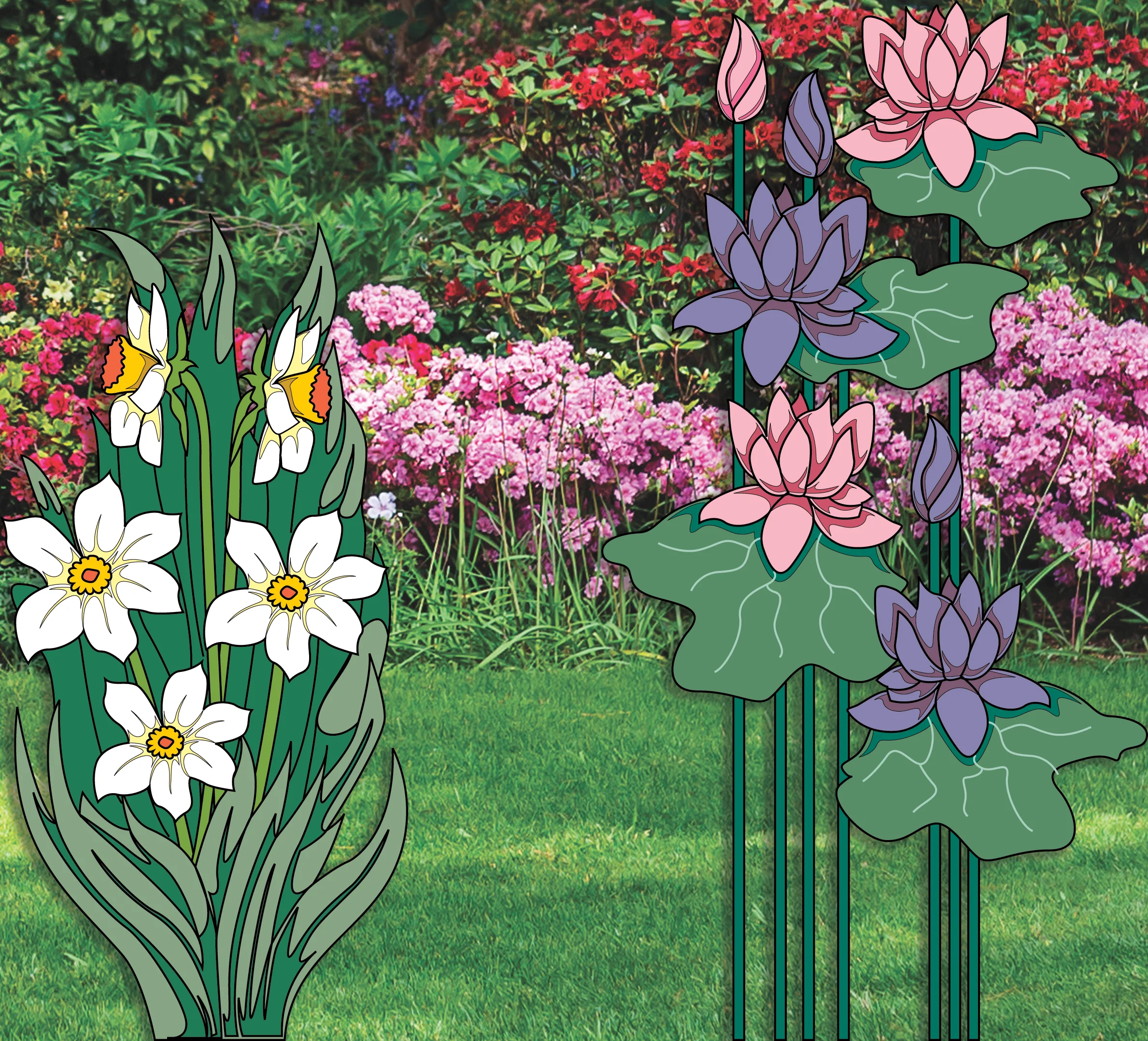 Giant Beauties Woodworking Pattern