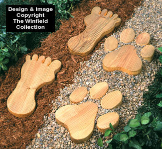 Giant Footprint Stepping Stones Pattern