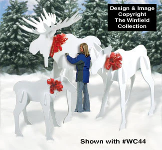 GIGANTIC Cow and Calf Moose Premium Woodcraft Pattern