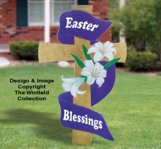 GIGANTIC Easter Cross Premium Woodcraft Pattern