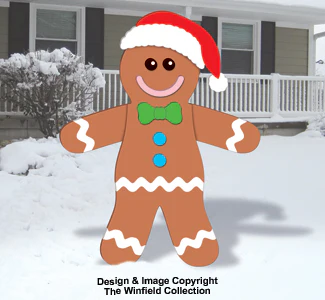 GIGANTIC Gingerbread Man Woodcraft Pattern