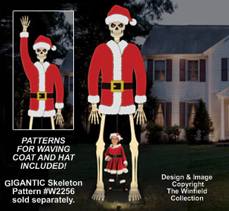 GIGANTIC Skeleton Santa Suit Add-On Pattern