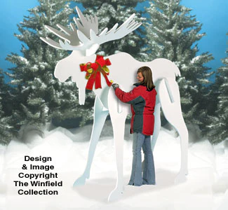 GIGANTIC White Moose Premium Woodcraft Pattern