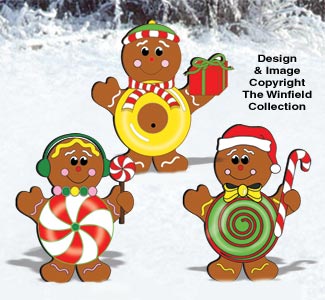 Gingerbread Candy Kids Pattern(W)