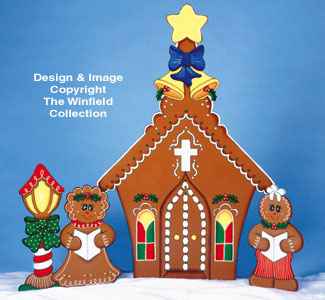 Gingerbread Church Wood Pattern