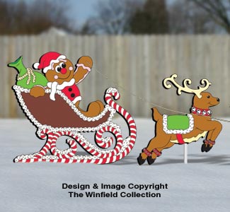 Gingerbread Sleigh and Reindeer Pattern Set [Z-2430 & 2431]