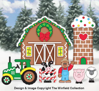 Gingerbread Village Farm Woodcraft Pattern