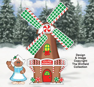 Gingerbread Windmill Woodcraft Pattern