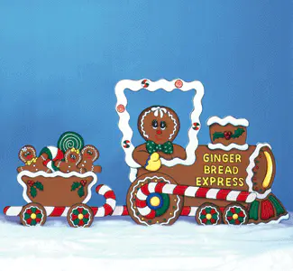 Gingerbread Express Wood Pattern