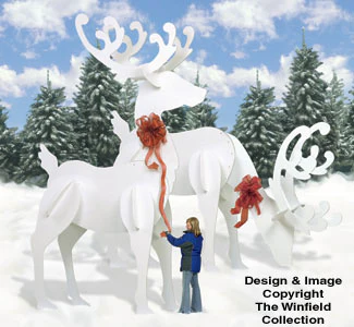 GINORMAS White Reindeer #2 Pattern