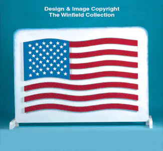 Glowing Flag Woodcraft Pattern(F)