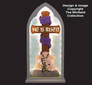 Glowing Easter Cross Woodcraft Pattern