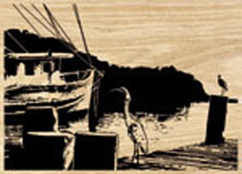 Great Egret & Shrimp Boat Project Pattern