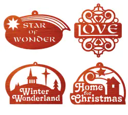 Holiday Expressions Ornament Set #2 Pattern