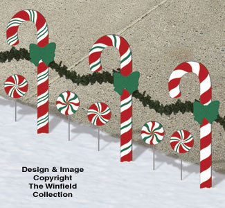 Holiday Greeting Candies Pattern Set