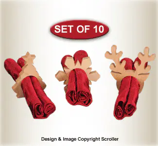 Holiday Napking Rings Pattern - Downloadable