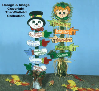 Holiday Sign Post Woodcrafting Pattern(F)