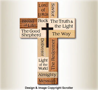 "Jesus Is" Wall Cross Pattern - Downloadable