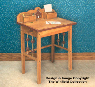 Kids Furniture - Desk Woodworking Plan(F)