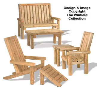 Landscape Timber Furniture Plan Set (YF21, YF24, & YF35)