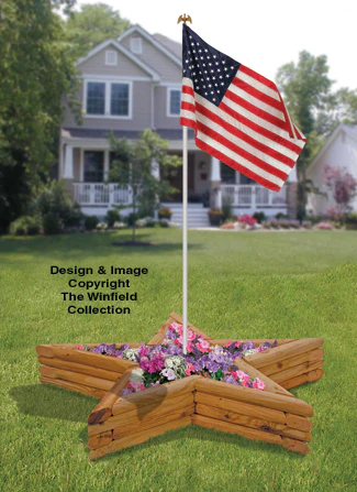 Landscape Timber Star Planter Plans