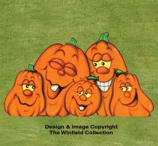Large Pumpkin Patch Pattern 34" Tall