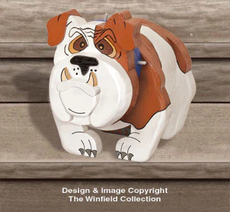 Layered Bulldog Woodcrafting Pattern