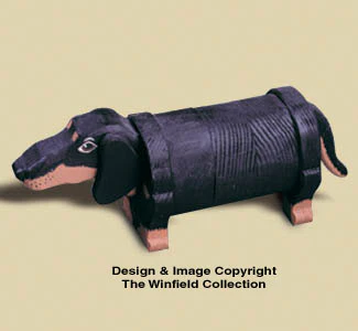 Layered Dachshund Woodcraft Pattern