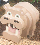 Layered Hippo Woodcraft Pattern