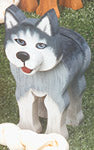 Layered Husky Woodcraft Pattern