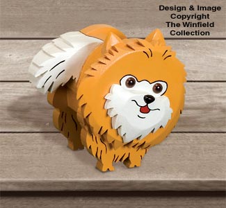 Layered Pomeranian Woodcraft Pattern