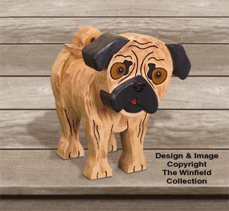 Layered Pug Woodcraft Pattern