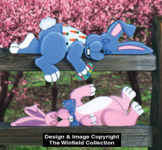 Lazy Bunnies Woodcraft Pattern
