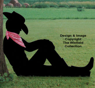 Lazy Cowboy Shadow Woodcraft Pattern