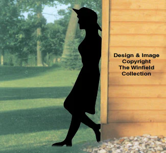 Leaning Lady Shadow Woodcraft Pattern(F)