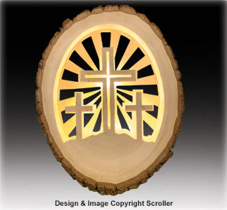 Lighted Religious Round Crosses - Downloadable