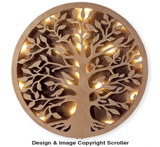 Lighted Tree of Life Wall Art Pattern