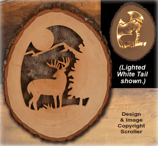 Lighted Whitetail Round Pattern