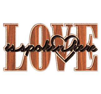 LOVE...is spoken here Project Pattern
