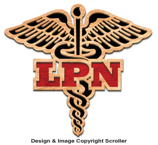 LPN Caduceus Pattern