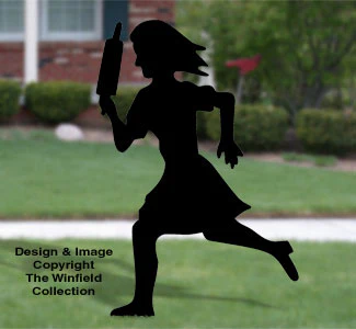 Mad Woman Shadow Woodcrafting Pattern(F)
