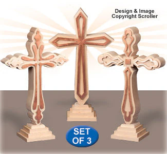 Mantle Cross Collection Scroll Saw Pattern - Downloadable